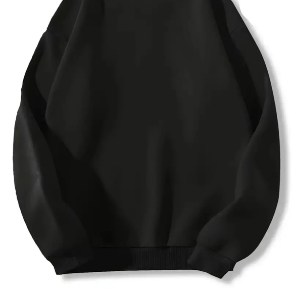 Engaged pull over black sweatshirt - Picture 3 of 5